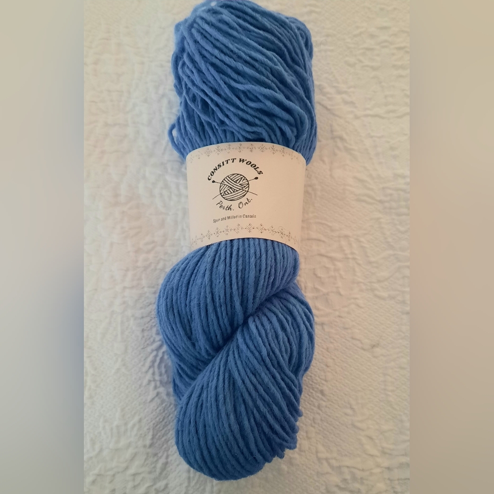 CONSITT WOOLS Soft Spun 100% Lambswool Yarn Spun, Dyed, Milled in CANADA .